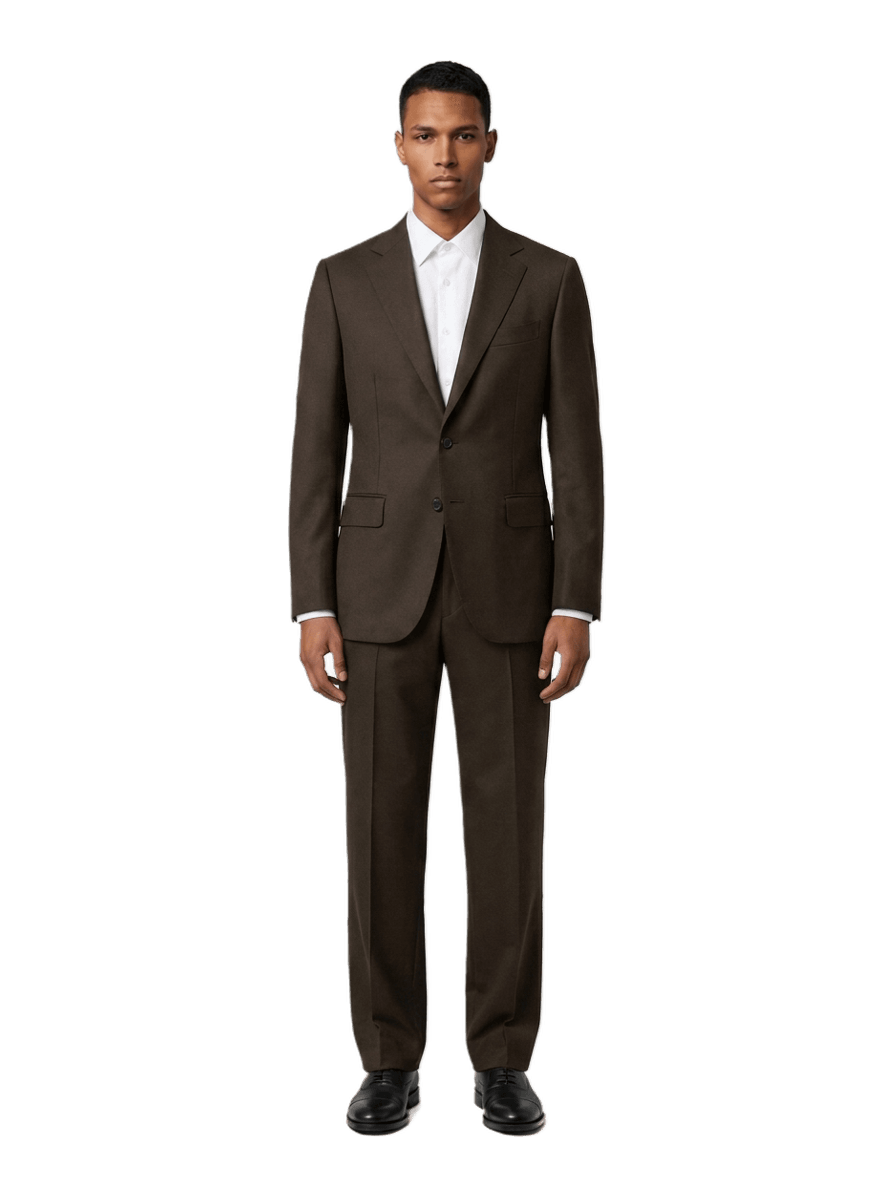 The Custom Suit - Dark Brown Melange