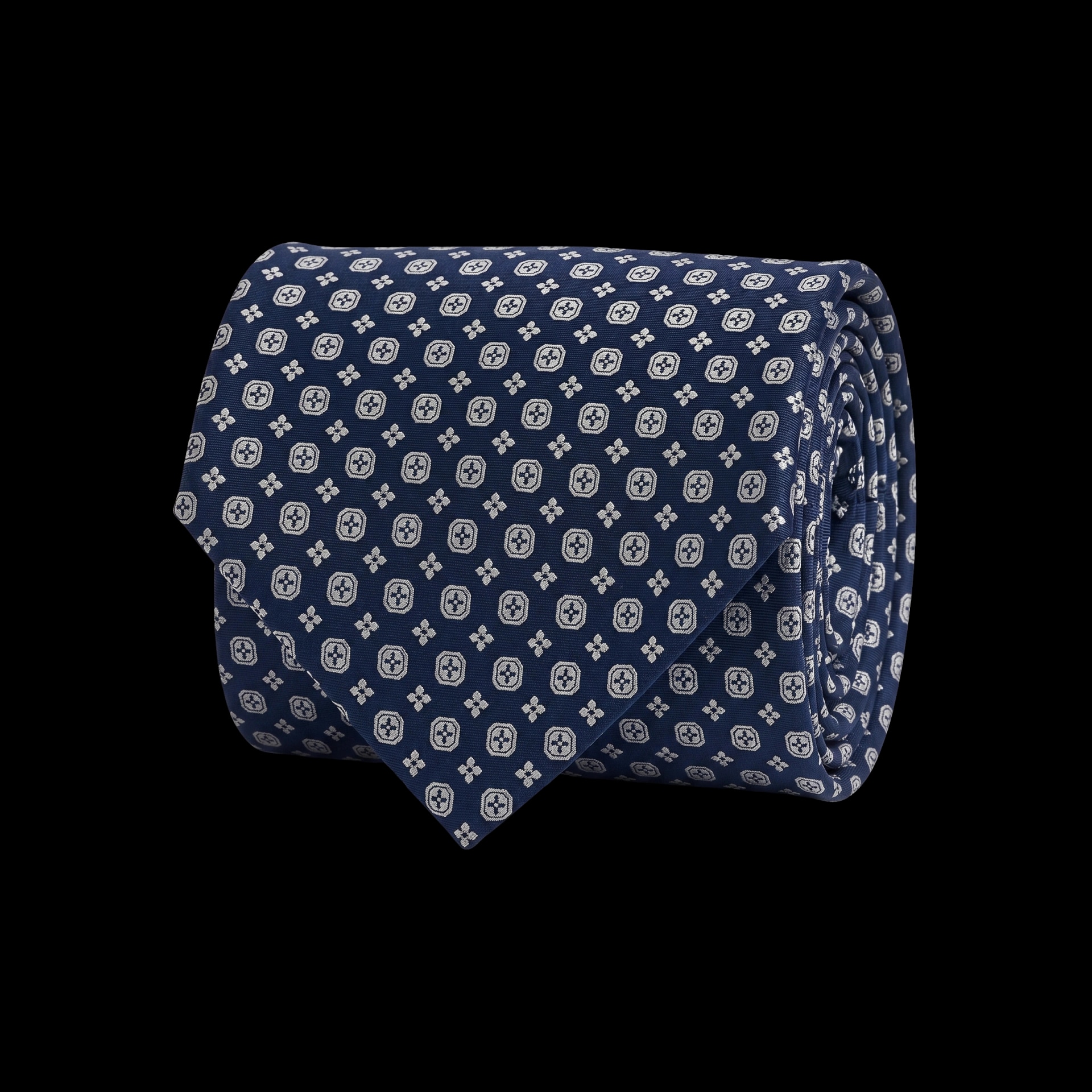 Quatrefoil - Navy