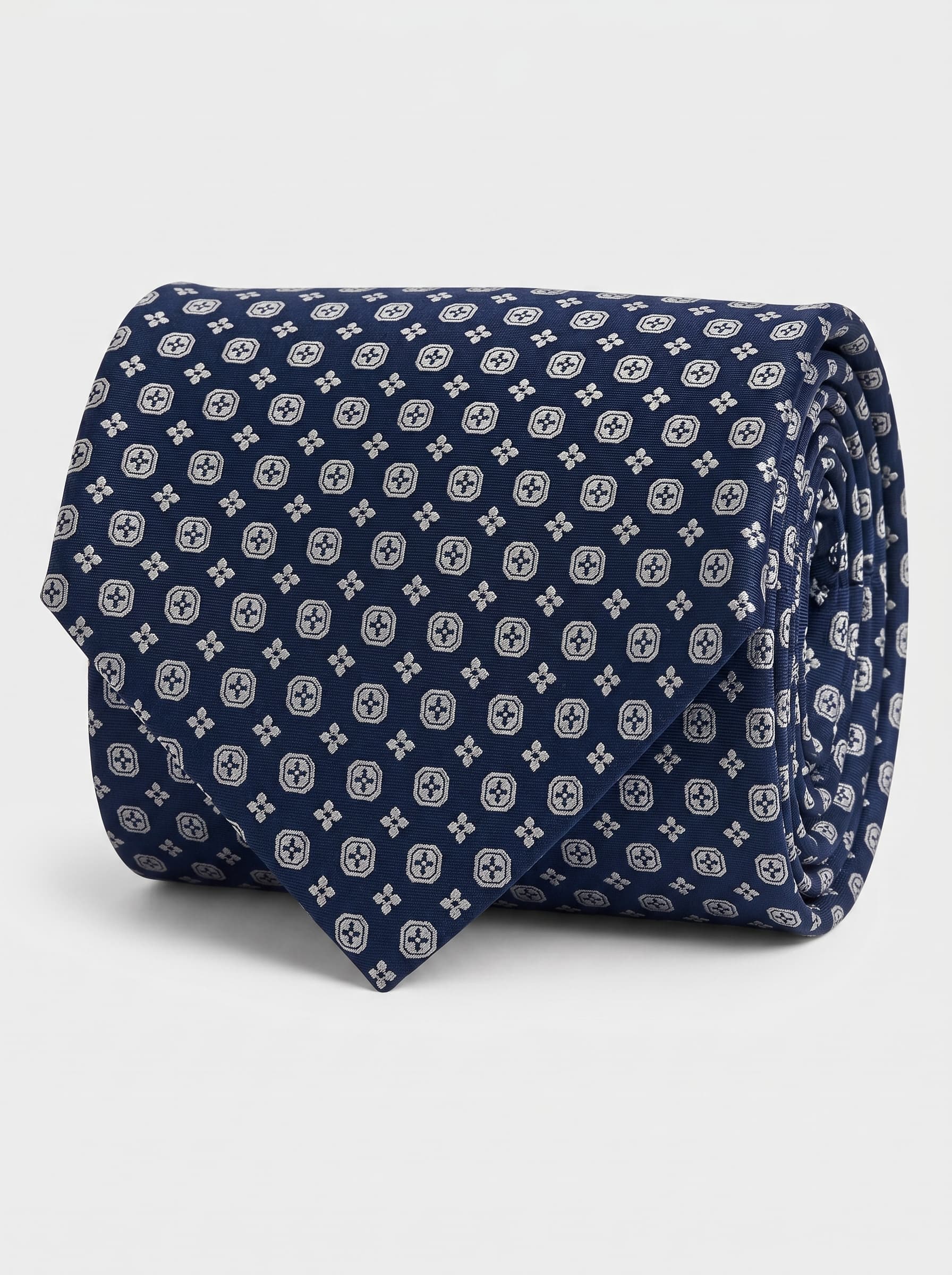 Quatrefoil - Navy