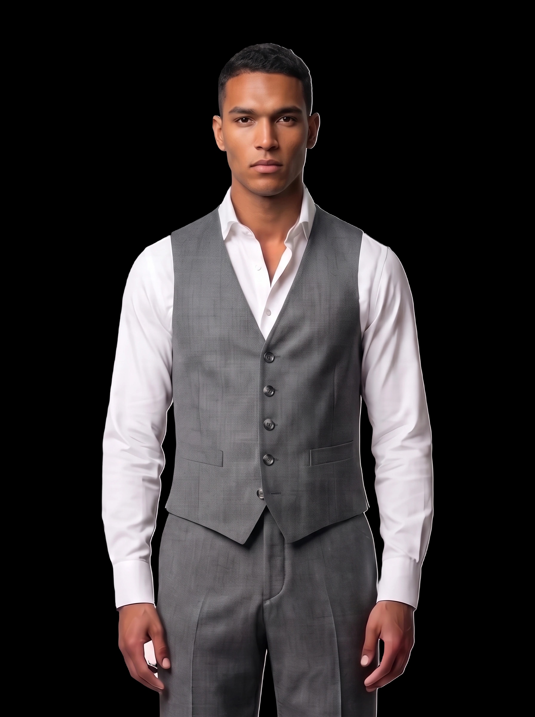 The Custom Vest - Medium Grey