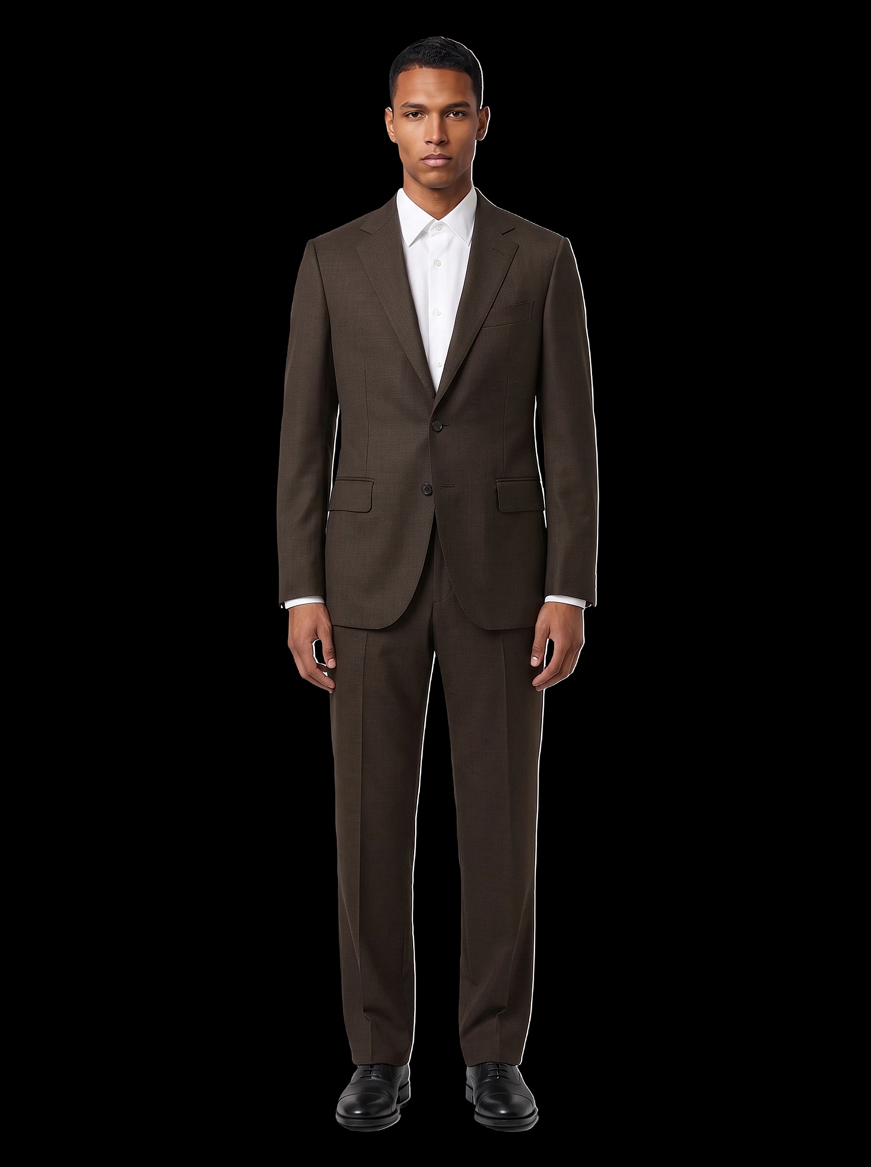 The Custom Suit - Dark Brown Melange