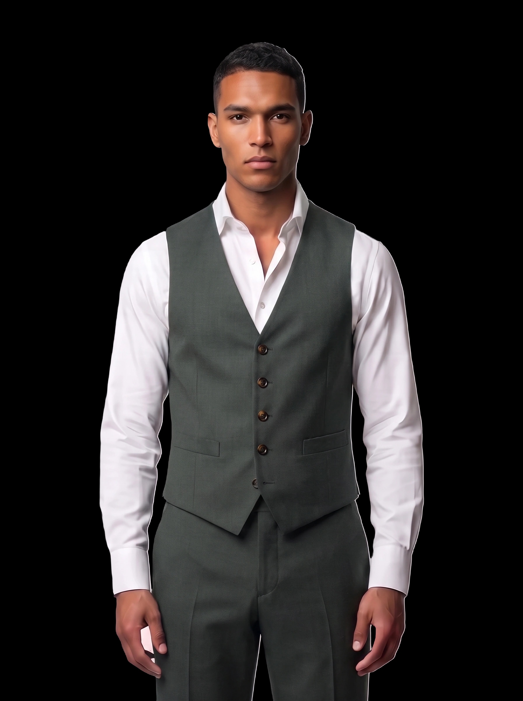 The Custom Vest - Dark Green