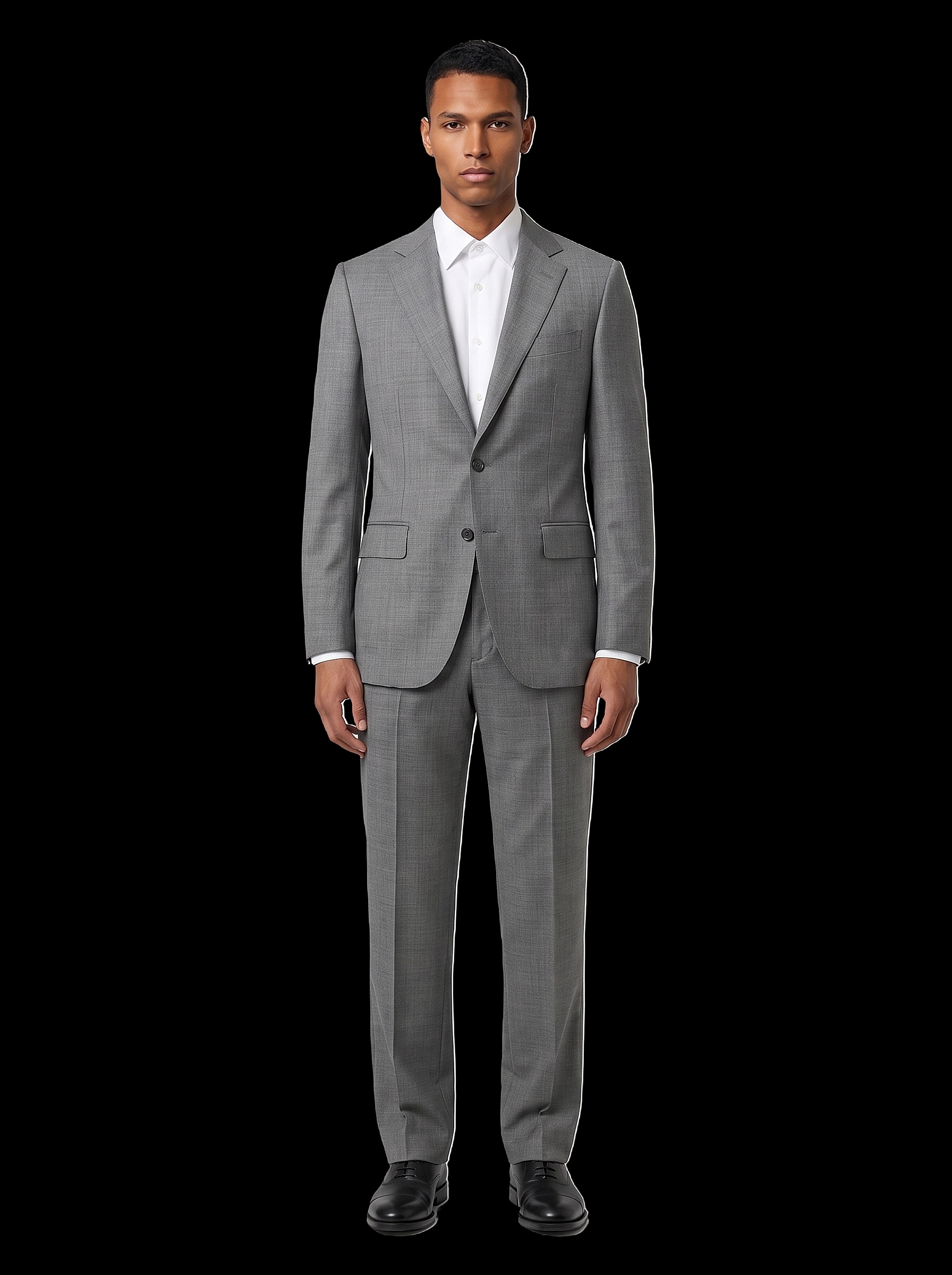The Custom Suit - Grey Sharkskin