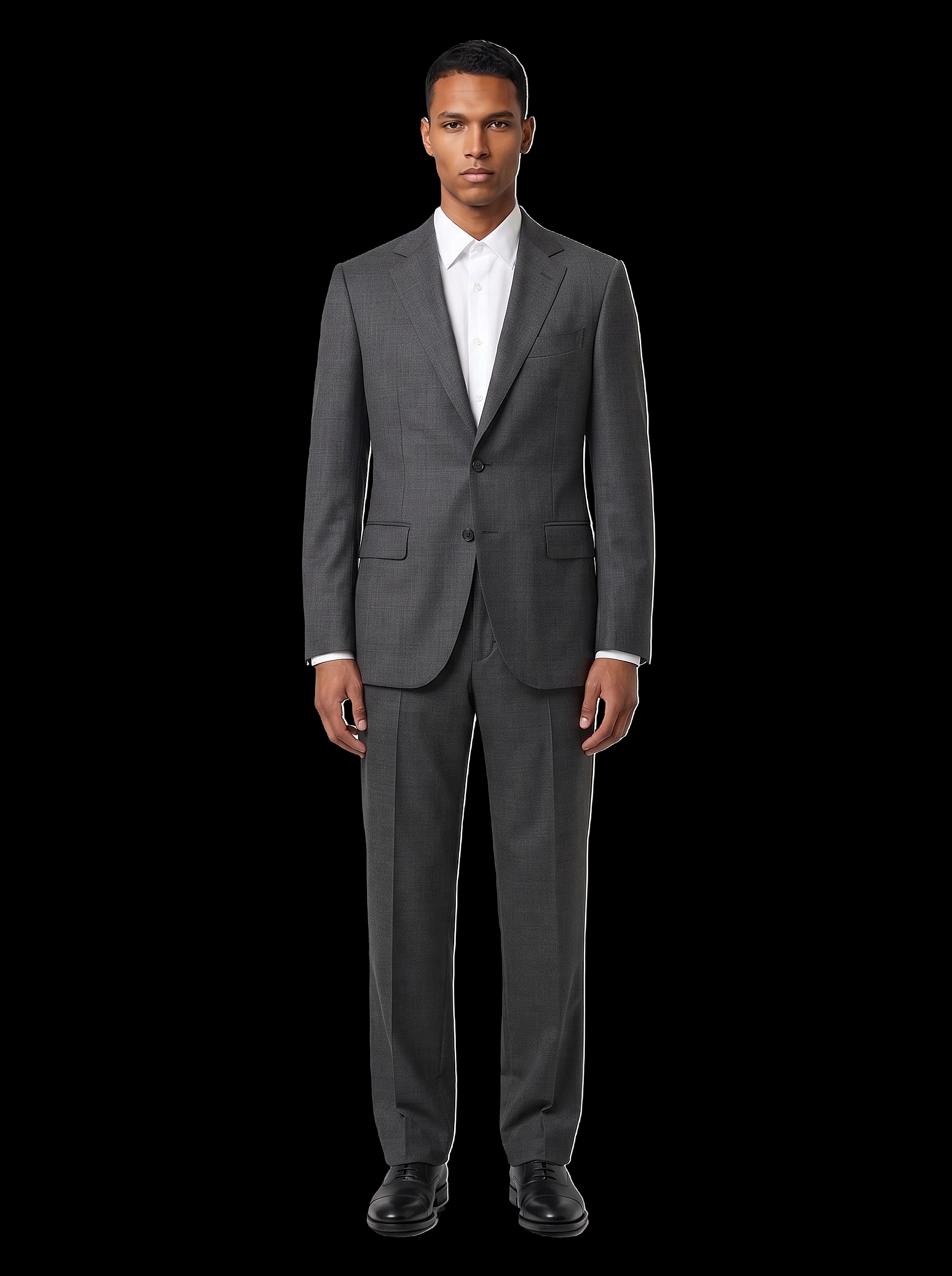 The Custom Suit - Dark Grey Sharkskin